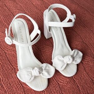Altar'd State Cream Heeled Sandals